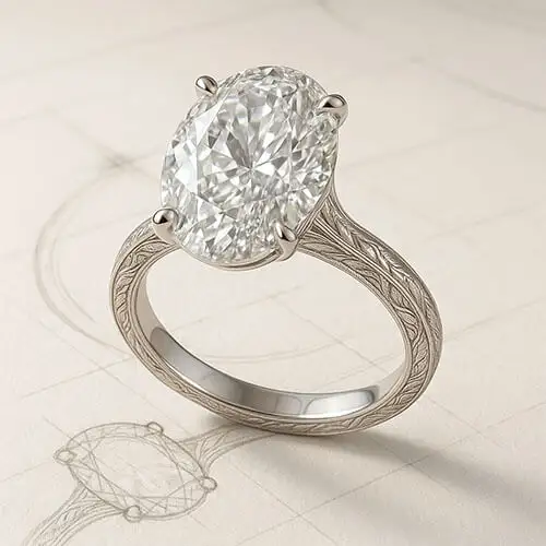 Vintage-inspired ring rendering